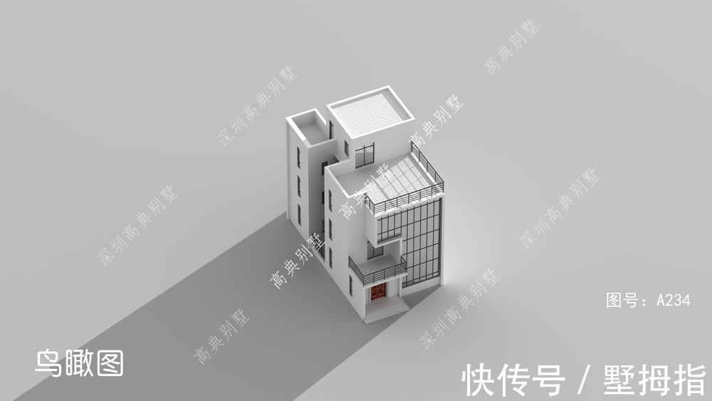 别墅|漂亮的现代农村别墅，款式美观，是个非常时尚的房子。