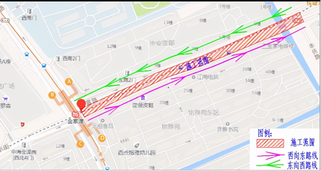 关于杭州地铁4号线道路恢复工程施工期间调整交通组织措施的通告