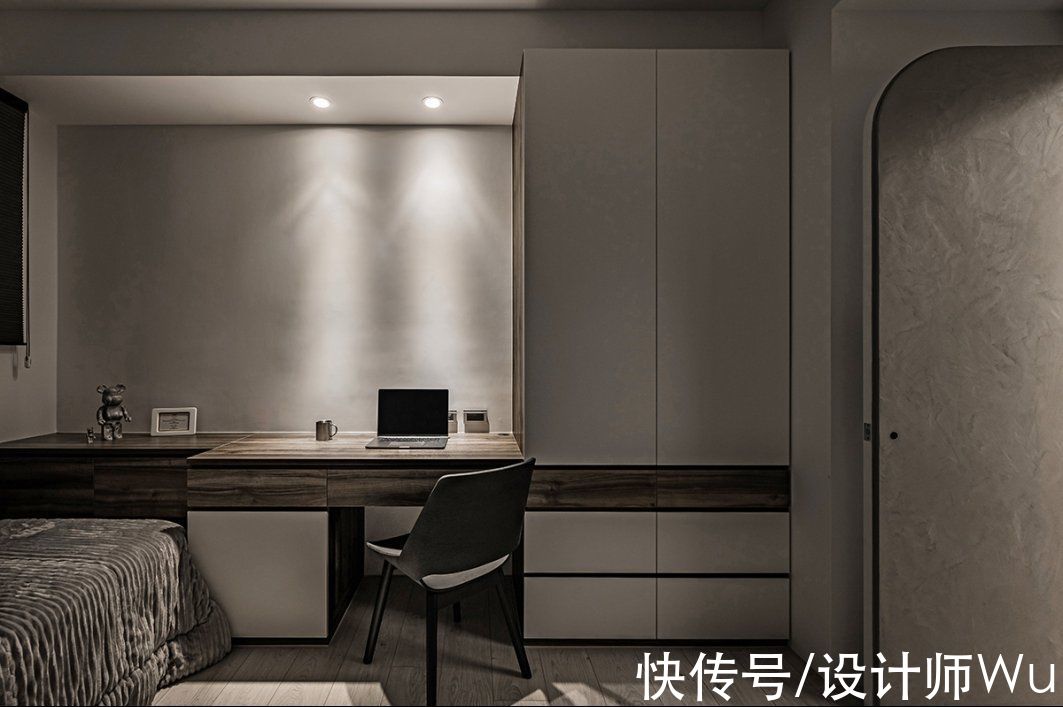 餐厨|深圳115㎡现代岩灰居所，凝合生活与光阴的挥洒笔触