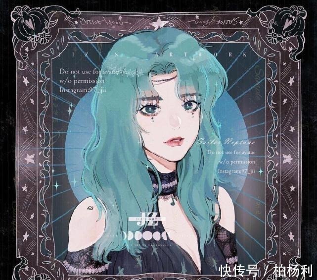 御姐|手绘暗黑风《美少女战士》,不要再做乖乖女,酷炫御姐也很可以!