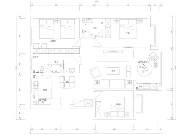 餐厅|94平现代风三居室，餐厅的设计有时尚迭起的精奢感