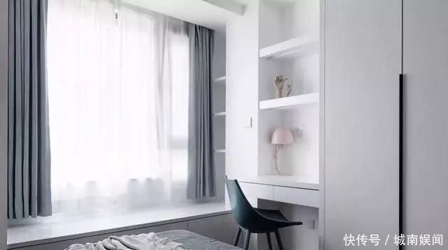 小户型|头一次看到卧室飘窗这样装,太美观实用了,相当于多了间房