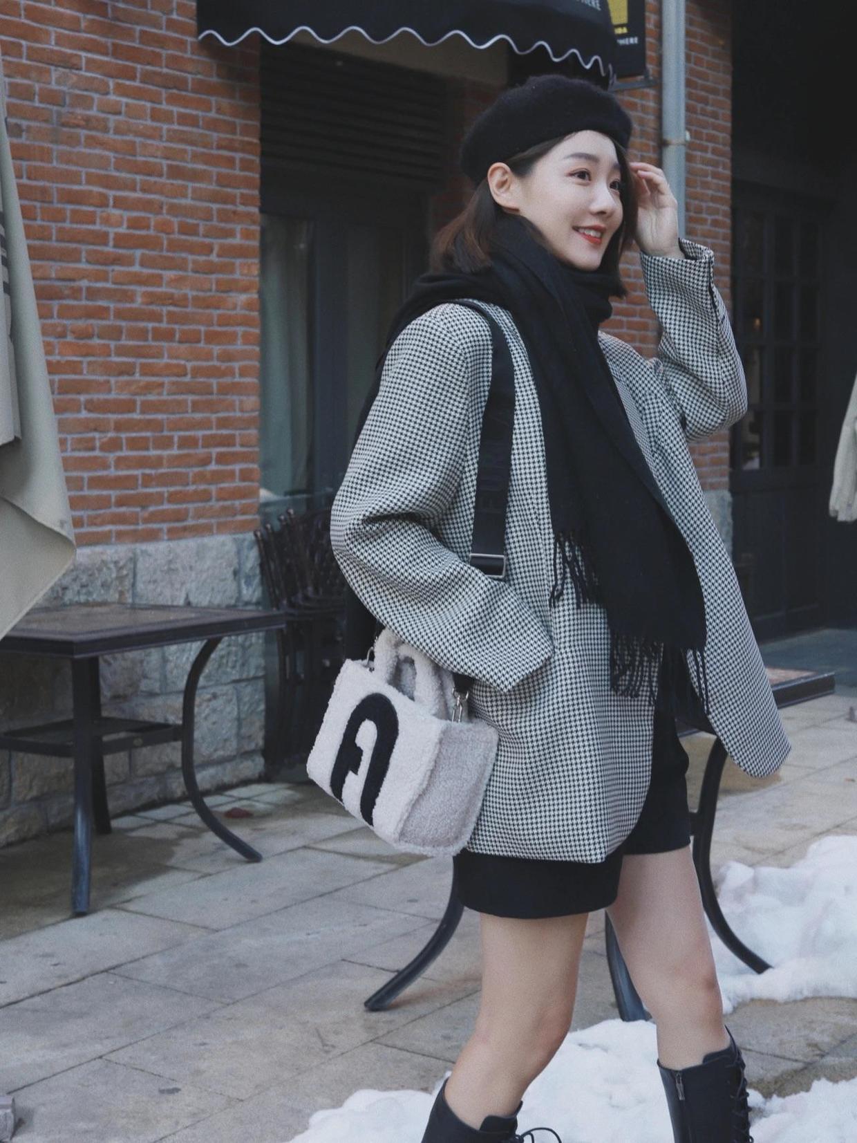 高级 适合冬天穿的西装搭配示范,知性干练有气场,让你轻松穿出高级感