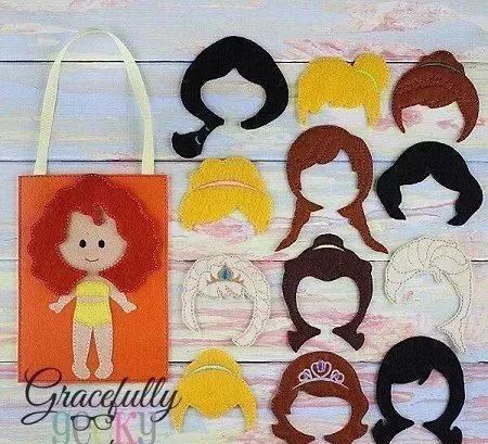 自制玩具熟练的妈妈用碎布给女儿做豪华的换装娃娃