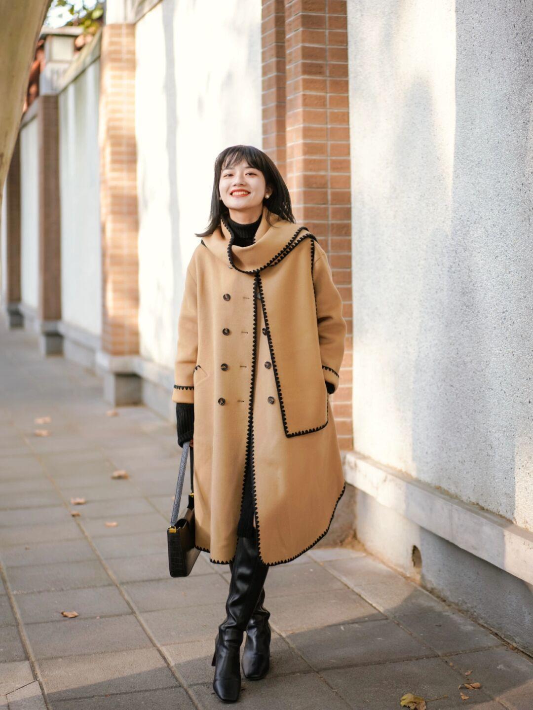 暖色调|冬季想保暖就试试“暖色调大衣”,体面而优雅,让你气质爆表