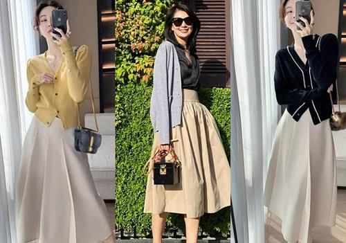 40岁的女人怎么才能显年轻？尝试“气质系半裙”，让你从容又优雅