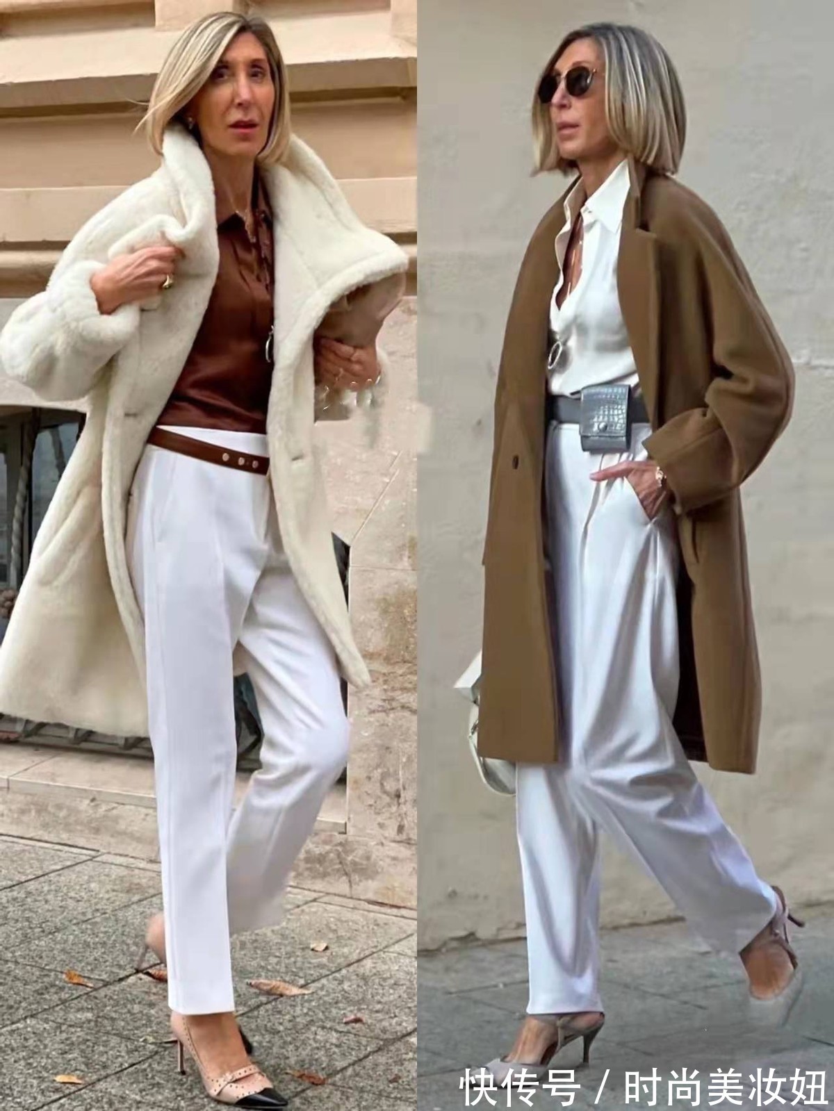 高跟鞋 这位50岁姐姐靠穿搭火了,基础款穿出高级范,是大龄女性的典范