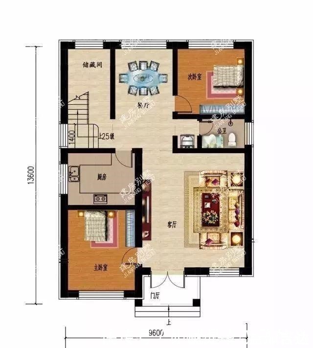 平面图|宽9-10米之间的两层别墅,第二栋不仅漂亮,造价仅18万!