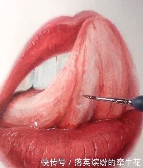 口水&為什么說美術(shù)生都是細(xì)節(jié)狂魔,畫舌頭都是一般操作,見過畫口水嗎