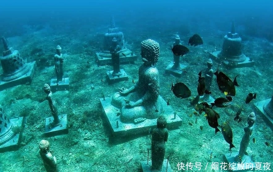 建造|海底下发现一座佛城,已被淹没了上千年,建造时期仍是个谜!