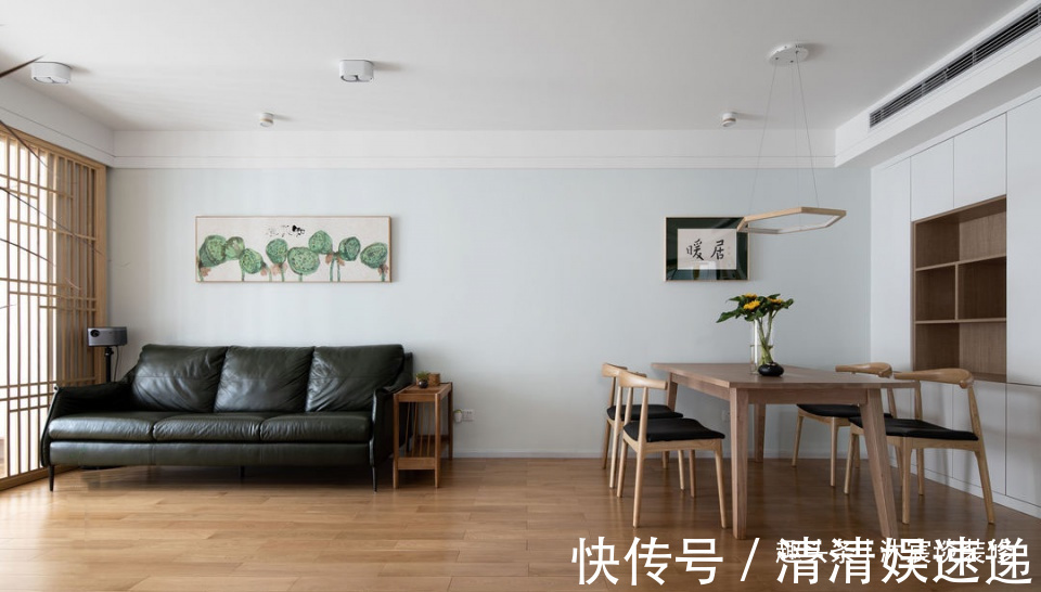 客餐厅|走进她家，犹如进入森林般舒适，全屋清新素雅，喜欢就照这样装！