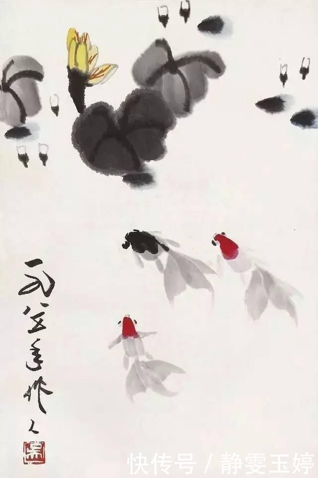 画家|吴作人教你画金鱼风格是画家自己的面貌,既不故弄虚玄,也不套袭仿效