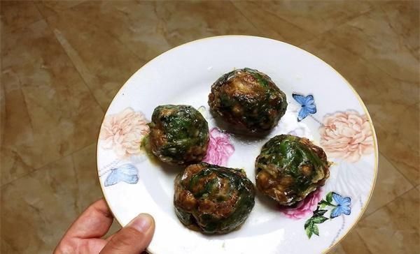 粗粮细吃的菜团子,皮薄馅大,不用和面,吃再多也不会长肉