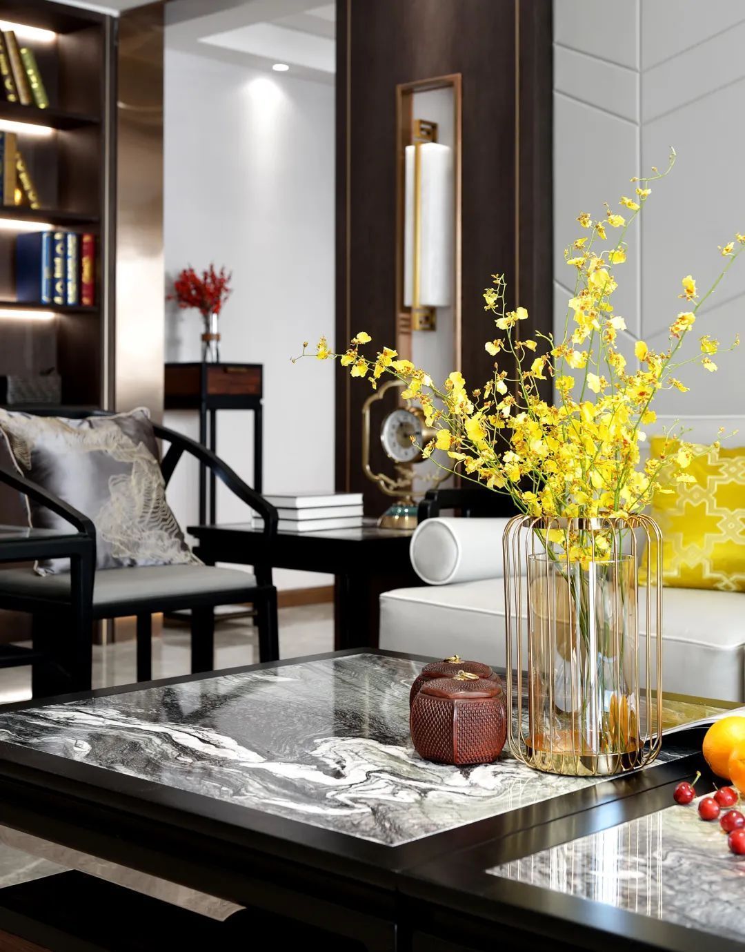 诗意|210㎡新中式,现代简雅舒适,中式端庄布置,营造禅意气质