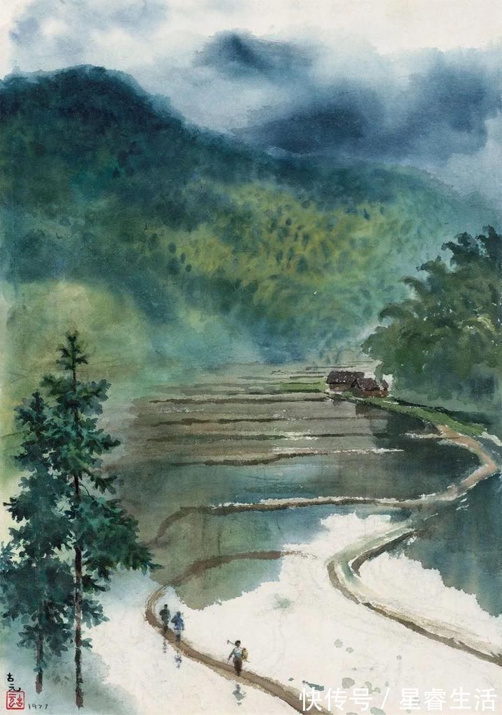 水彩&他被徐悲鸿称为“中国艺术界卓绝天才”,融入水墨意境的水彩,太美好了!