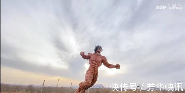 up|废弃轮胎有何用?up主爆肝30天,用其制作进击的巨人-艾伦耶格尔