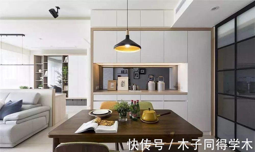 餐椅|餐厅装修有三宝,卡座、吧台、餐边柜,我家一样都不少
