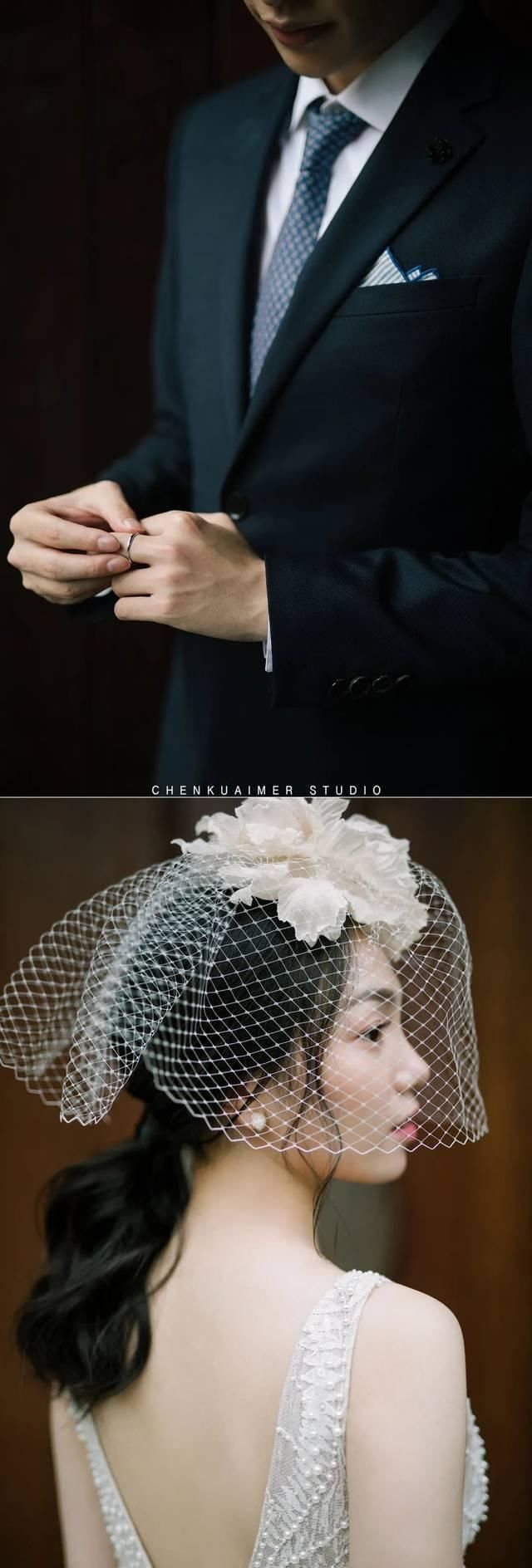 穿过这片森林,一起共赴人生美好,细雨中的户外婚礼