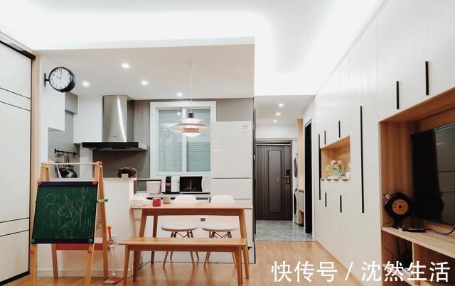 洗手盆|她买下42㎡单身公寓,一家三口住,客厅不放沙发,阳台当榻榻米