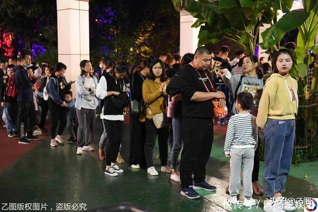 老年|景区游客爆棚,夜晚还在排队,一家人入园10小时8小时在排队