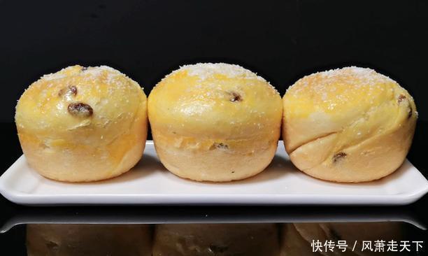 想吃面包不用买,1碗面3个鸡蛋,不用烤箱,香甜松软吃不够