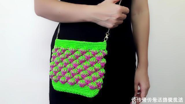 这款草莓包俘虏了多少女人的心,淘宝买不来,那我教你钩织针法