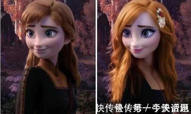 女主|给冰雪奇缘女主开“美颜”如何本来小清新,这下变“俗颜”了!