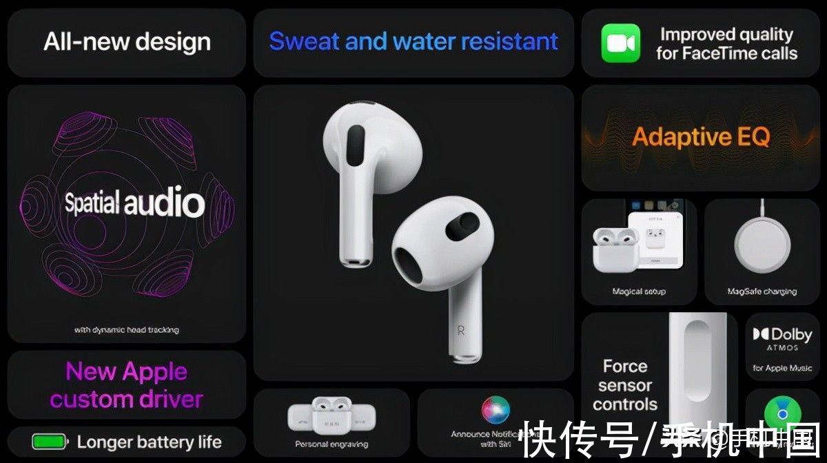 时隔两年更新“炸场”AirPods 3更小巧、更持久也更强大