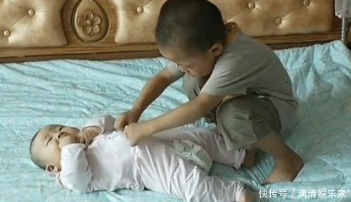 妹妹|4岁哥哥照顾妹妹起居火了,大概是全网“混得最牛”的二胎