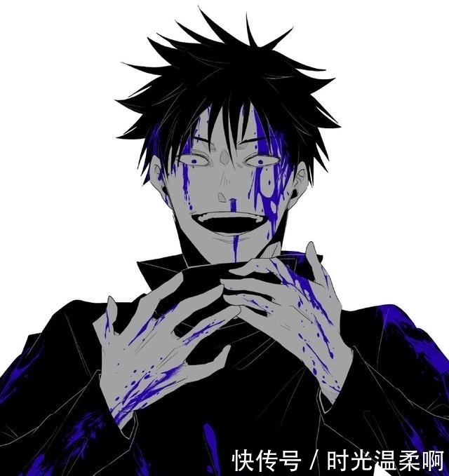 用一个颜色代表《咒术回战》角色，五条悟是蓝色，七海海是绿色