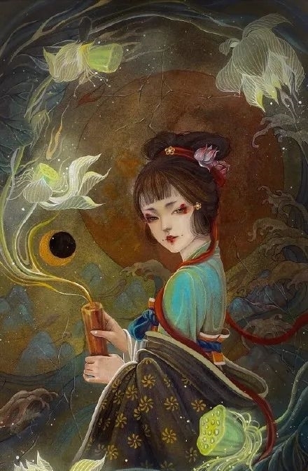 古风插画|最是人间留不住,朱颜辞镜花辞树