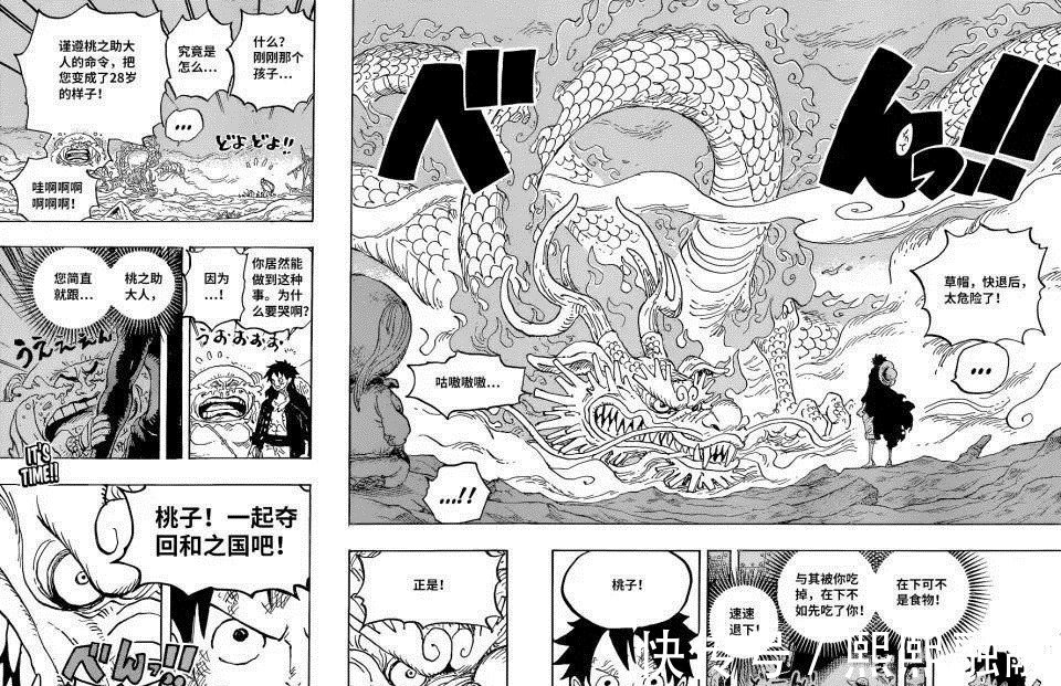 大和|海贼王1025话情报:大和击伤凯多,大妈误以为凯多被路飞驯服