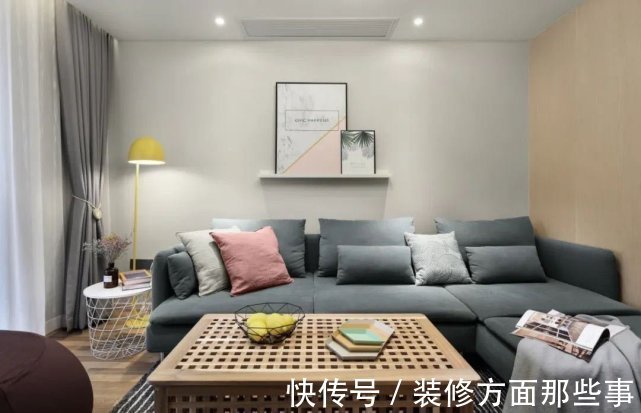 灰蓝色|85平简约二居室,没有别的特点就是温馨随适