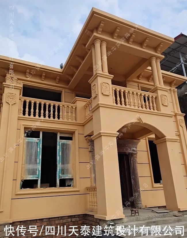 遂宁|四川遂宁二层欧式风格别墅完工实景 大露台网红别墅 遂宁施工队