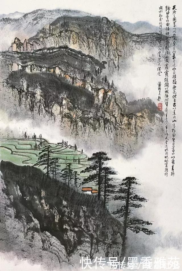 山水画$当代国画大师黄纯尧精品山水画作品欣赏