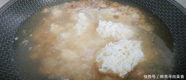 猪肉馅|油菜海米肉碎粥充满肉香的粥,好喝有营养