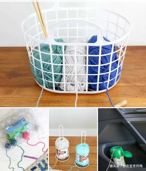 编织爱好者都喜欢的毛线收纳小妙招,不乱滚,不打结!