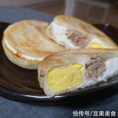 摩飞锅复刻路边摊美食～鸡蛋肉汉堡