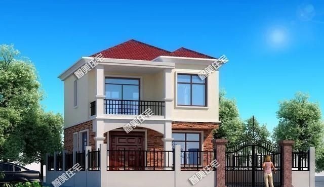 砖混|占地面积不到90平米的小别墅,款款颜值高,造价18万赚大发了