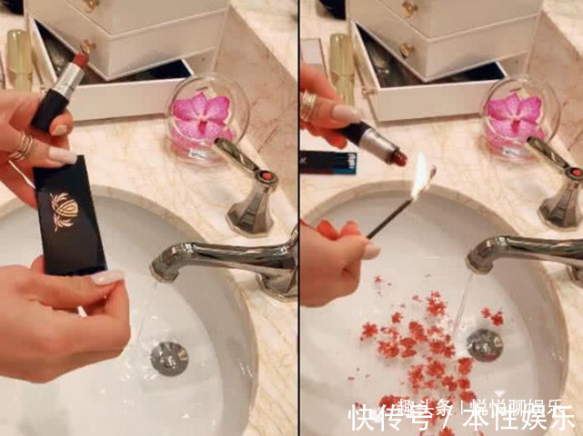 小姐姐 最近“烧口红”风很大,这波操作太秀儿了,贫民窟女孩一脸懵!