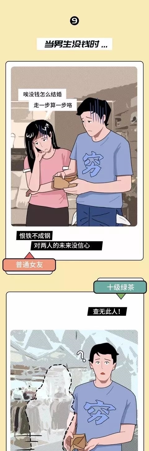 段位|猎奇漫画：十级段位绿茶 VS 普通女朋友！