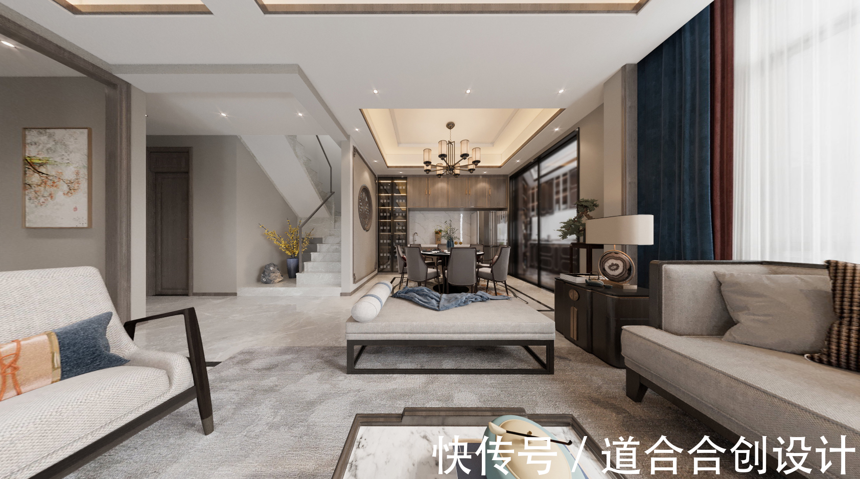 温润|碧桂园天麓一号370㎡新中式别墅,温润,棱角,流光