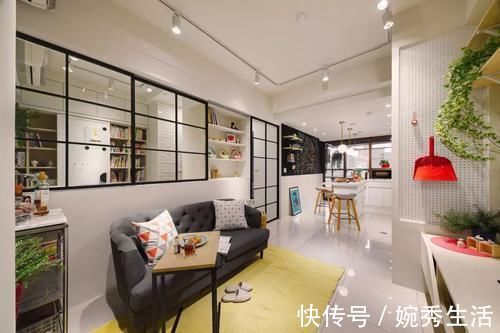 二居室|56平的小户型二居室,把餐厨结合,次卧还藏了起来
