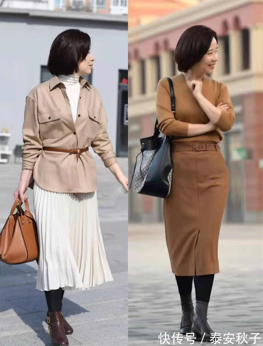 短靴 谁说“奶奶辈”就不能美了?看50岁的她:过年穿搭又美又嫩,好优雅!