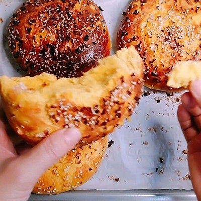 在家做南瓜馕饼