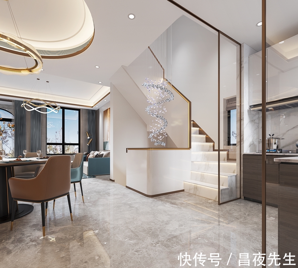 美好时光|320㎡轻奢唯美家，岁月流转间浸润简雅韵律！