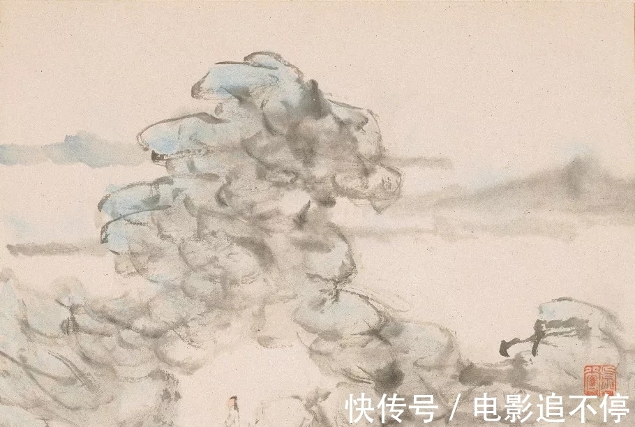 山水画@惜墨如金|虚谷山水画,难得一见!