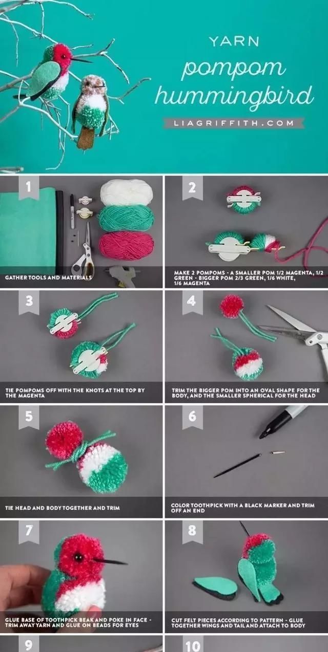 diy|织毛衣剩下一点毛线,留着做什么DIY小鸟玩偶吧,孩子可喜欢了