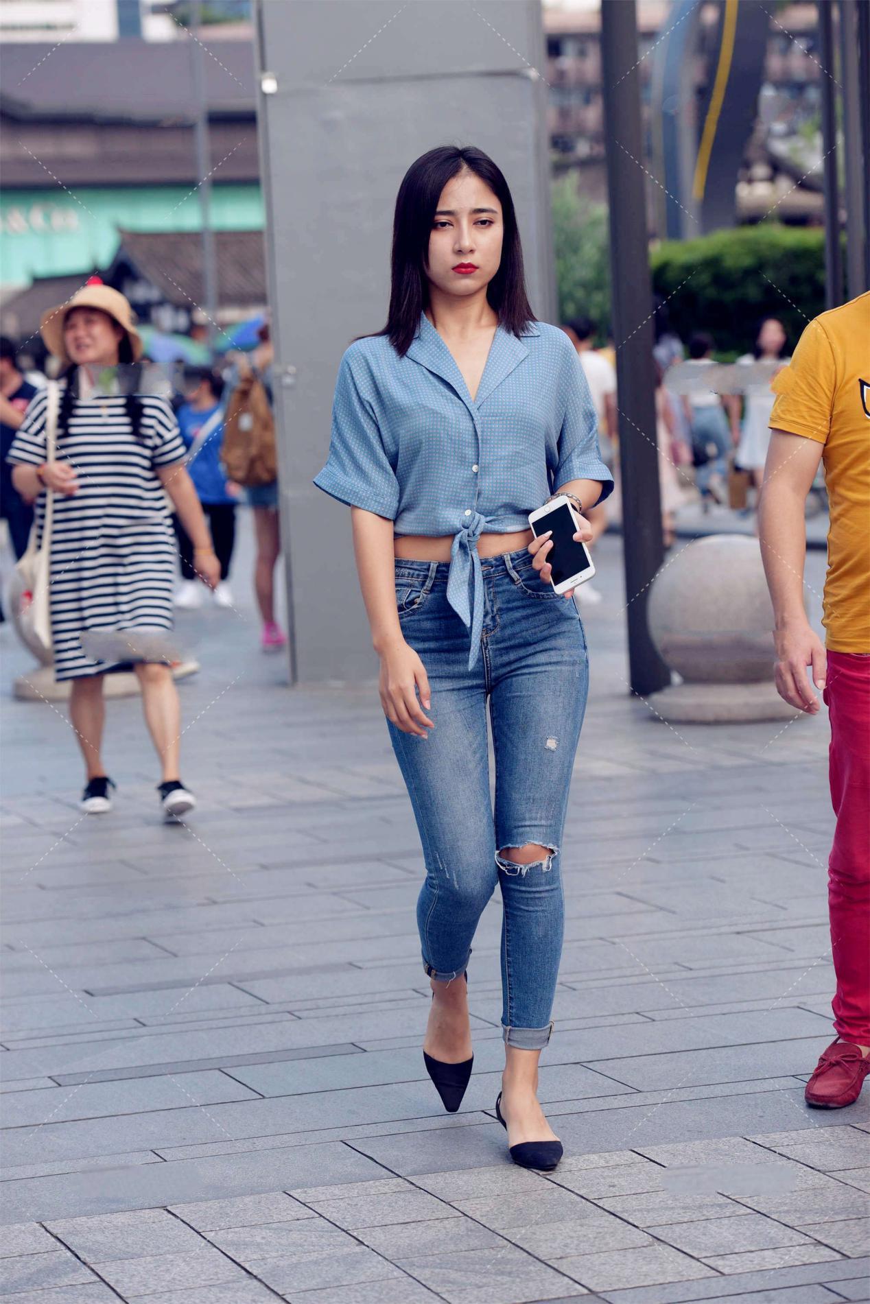 简单|喜人的蓝色服装, 时尚大气, 简单纯净