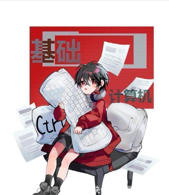 二次元|绘画大佬将课本拟人化,英语是复古风少女,数学变长发美男